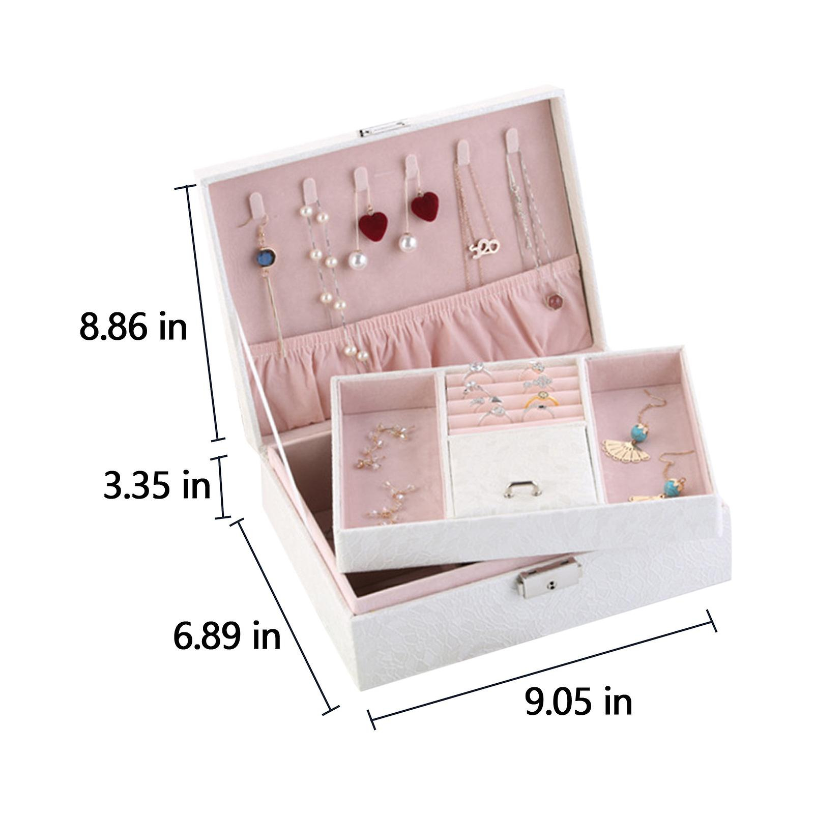 Foto 4 pulgar | Joyero Huoguo Estuche Organizador De Joyas Con Cierre - Venta Internacional.