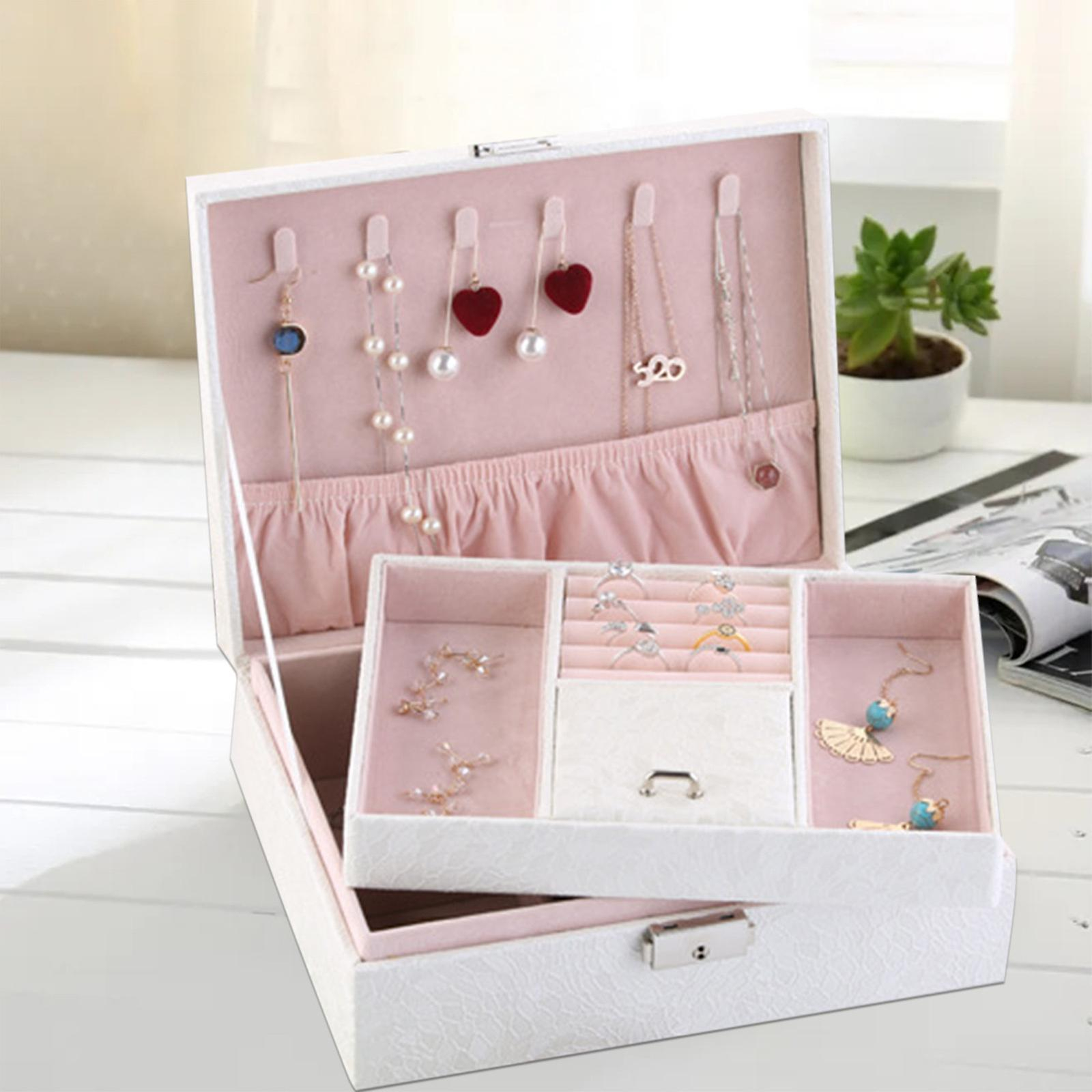 Foto 5 pulgar | Joyero Huoguo Estuche Organizador De Joyas Con Cierre - Venta Internacional.