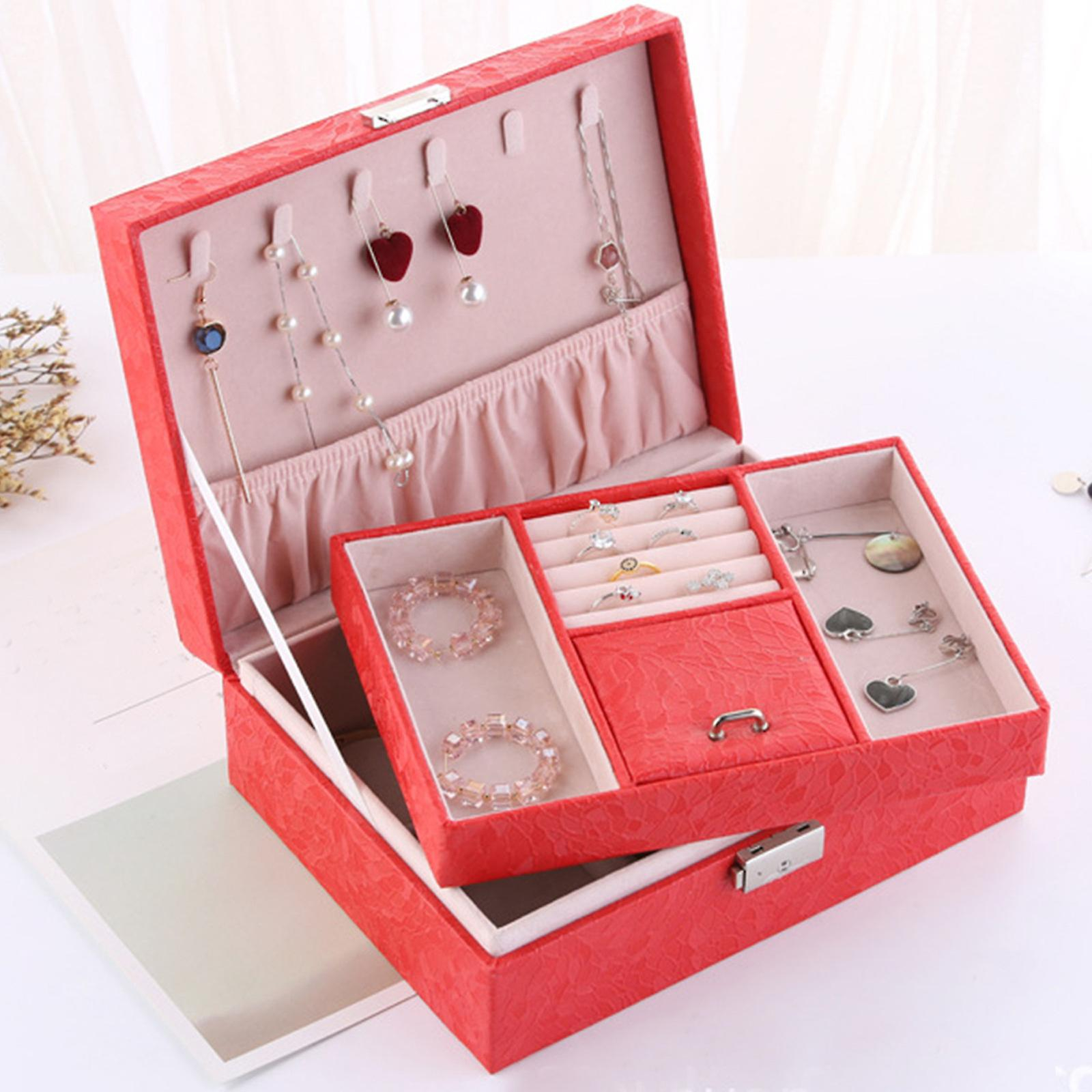 Foto 2 | Joyero Huoguo Estuche Organizador De Joyas Con Cierre - Venta Internacional.