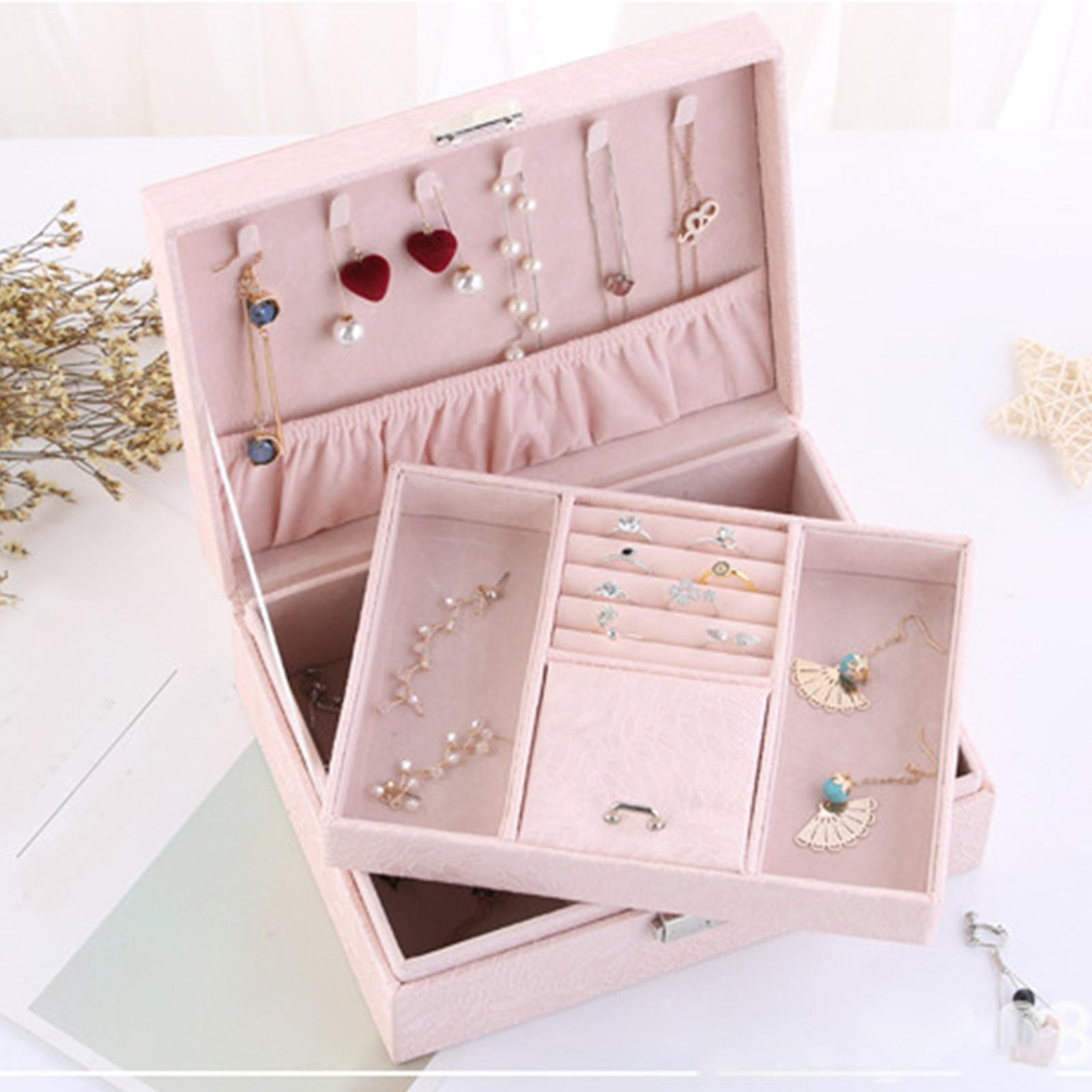 Foto 3 pulgar | Joyero Huoguo Estuche Organizador De Joyas Con Cierre - Venta Internacional.