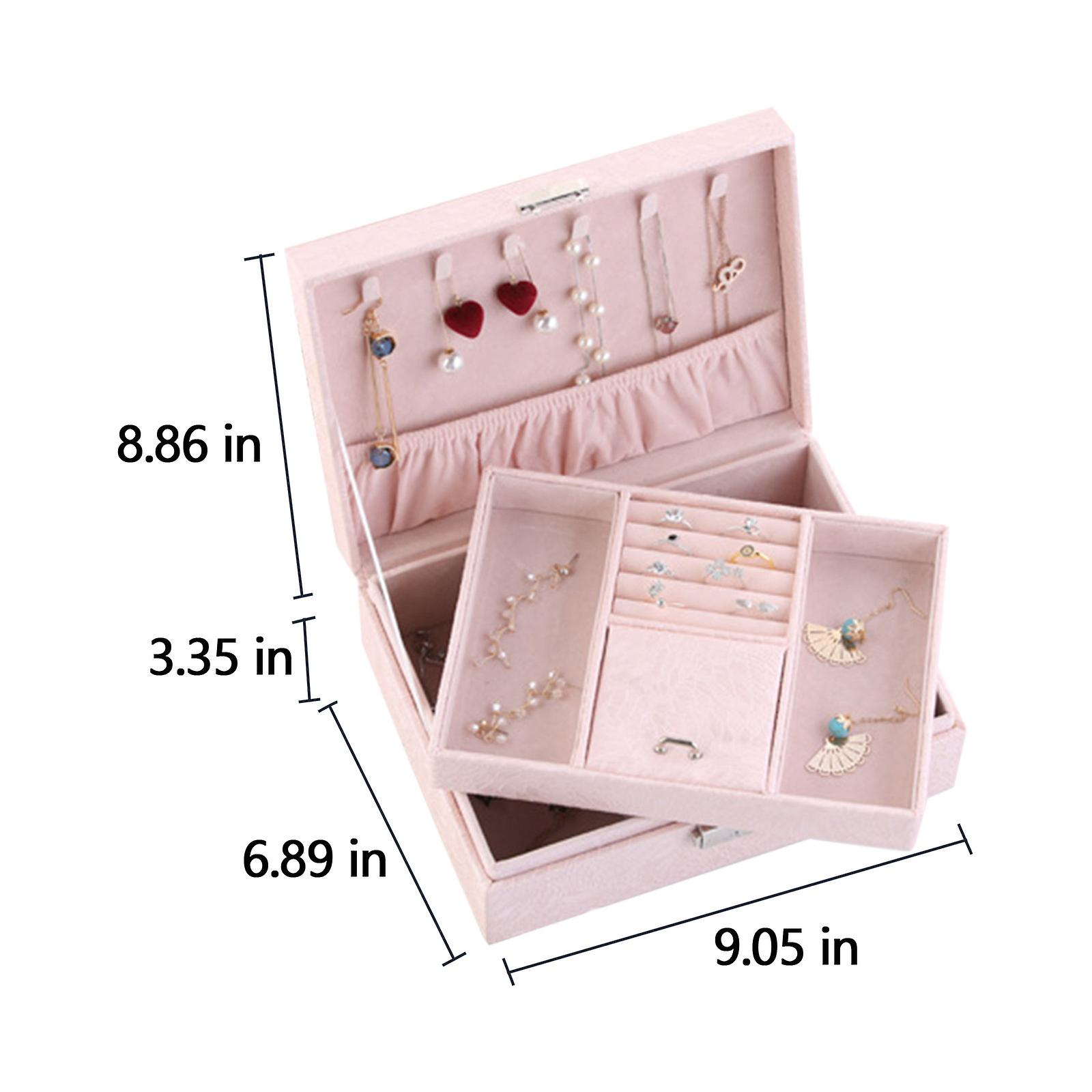 Foto 4 pulgar | Joyero Huoguo Estuche Organizador De Joyas Con Cierre - Venta Internacional.