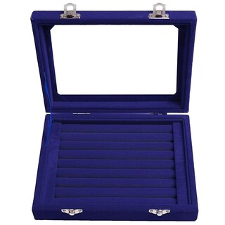 Foto 1 | Caja De Almacenamiento Para Joyas Huoguo Bandeja Expositora De Anillos De Terciopelo Con 7 Ranuras - Venta Internacio
