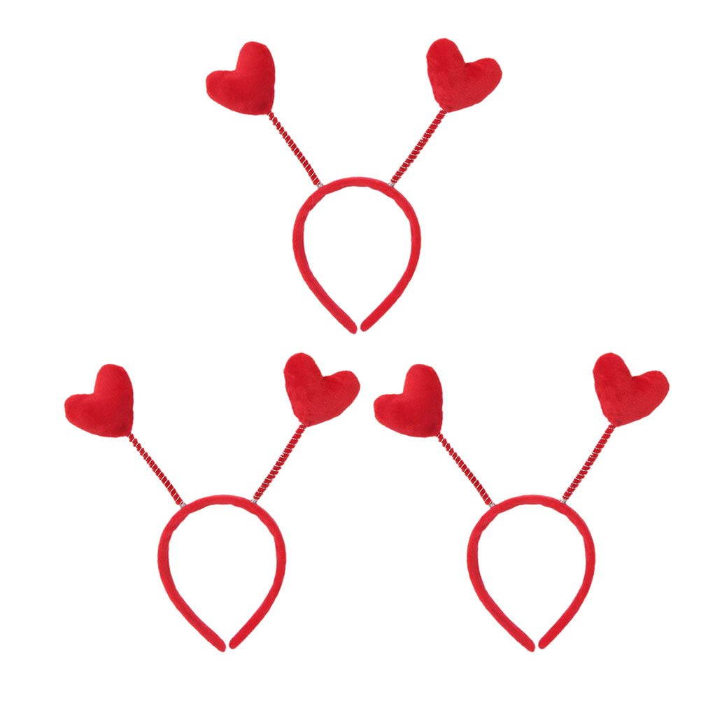 Foto 2 pulgar | Diadema Huoguo  Tela Roja Con Forma De Corazón De Amor Para El Día De San Valentín - Venta Internacional.