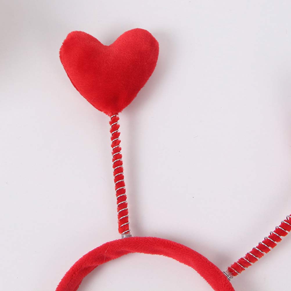 Foto 3 pulgar | Diadema Huoguo  Tela Roja Con Forma De Corazón De Amor Para El Día De San Valentín - Venta Internacional.