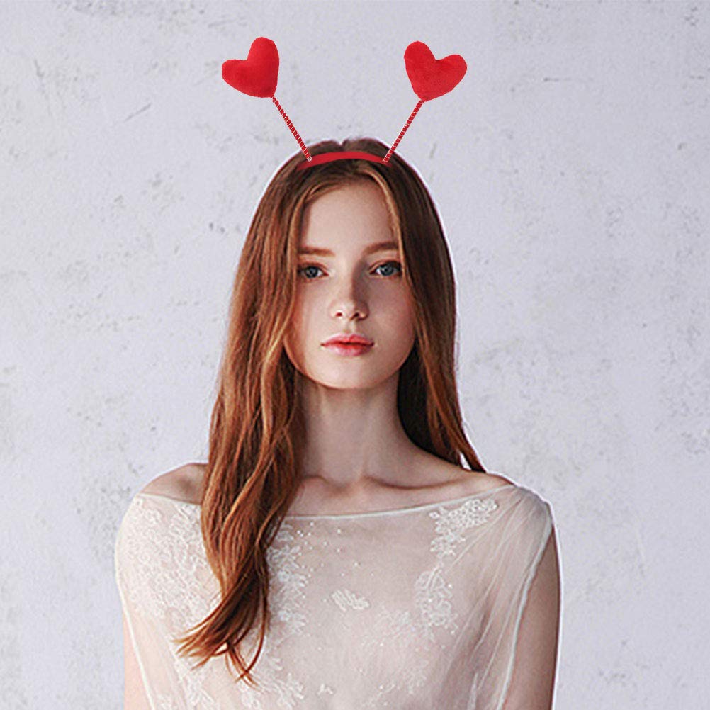 Foto 4 pulgar | Diadema Huoguo  Tela Roja Con Forma De Corazón De Amor Para El Día De San Valentín - Venta Internacional.