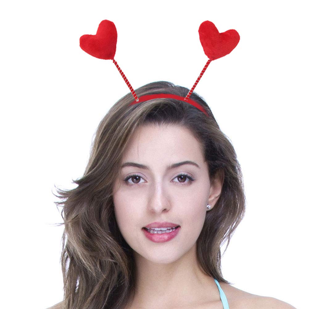 Foto 5 pulgar | Diadema Huoguo  Tela Roja Con Forma De Corazón De Amor Para El Día De San Valentín - Venta Internacional.