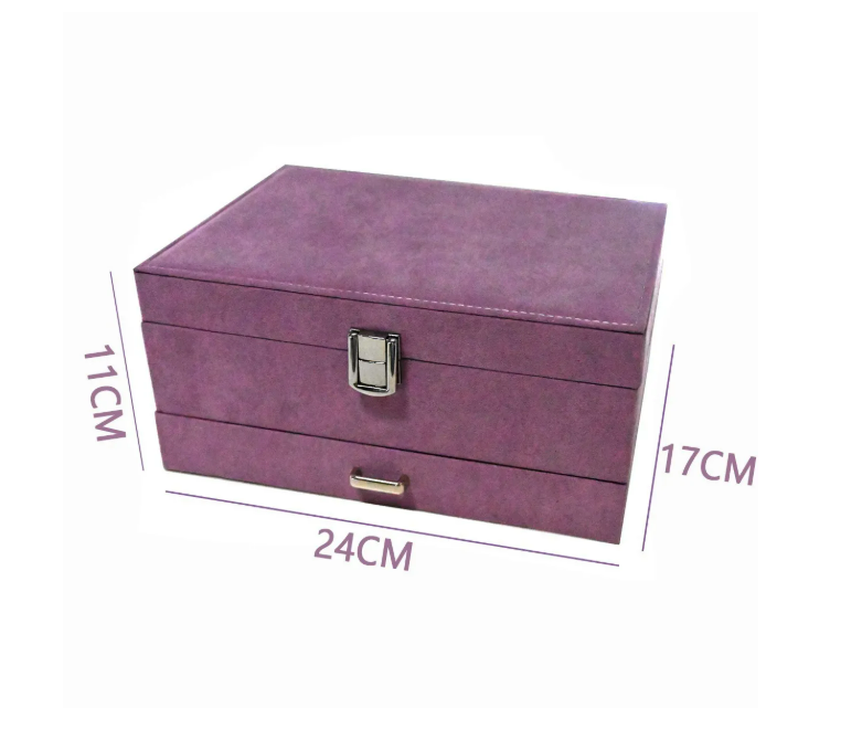 Foto 3 pulgar | Estuche Caja Joyería Multifuncional Grand Capacidad Morado