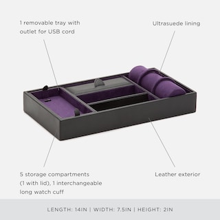 Foto 5 | Bandeja De Aparcacoches Wolf Designs Blake 306428 Black Pebble - Venta Internacional.