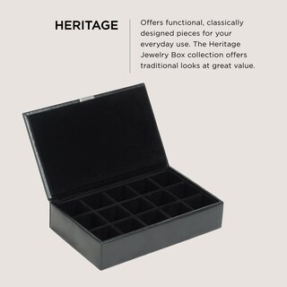 Foto 2 | Caja De Gemelos Wolf Heritage De Piel Sintética Con 15 Compartimentos - Venta Internacional.