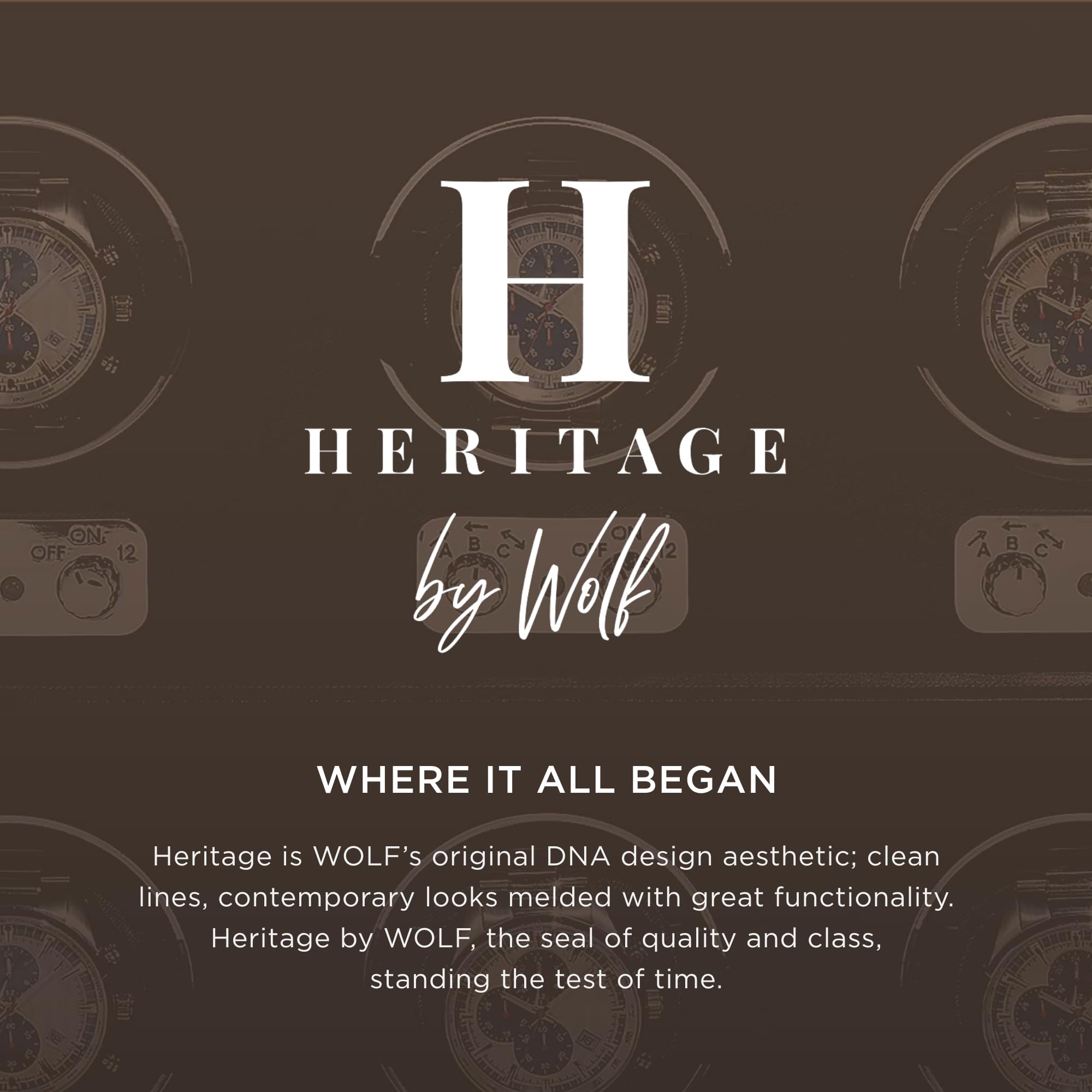 Foto 5 | Caja De Gemelos Wolf Heritage De Piel Sintética Negra  2 Kg - Venta Internacional.