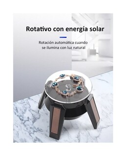 Foto 4 | Base Solar Giratoria para Adornos Belug color Negro