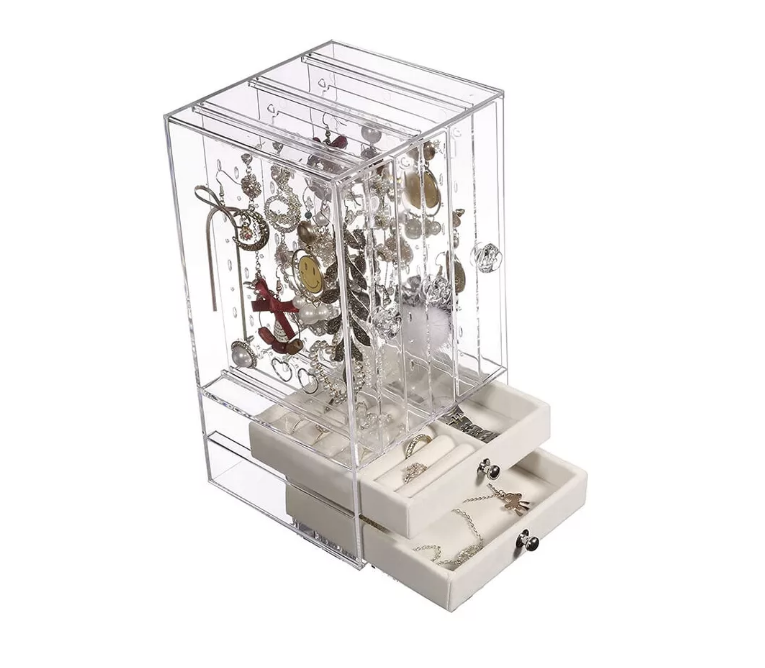 Organizador de Aretes Con Cajones Wünd Transparente