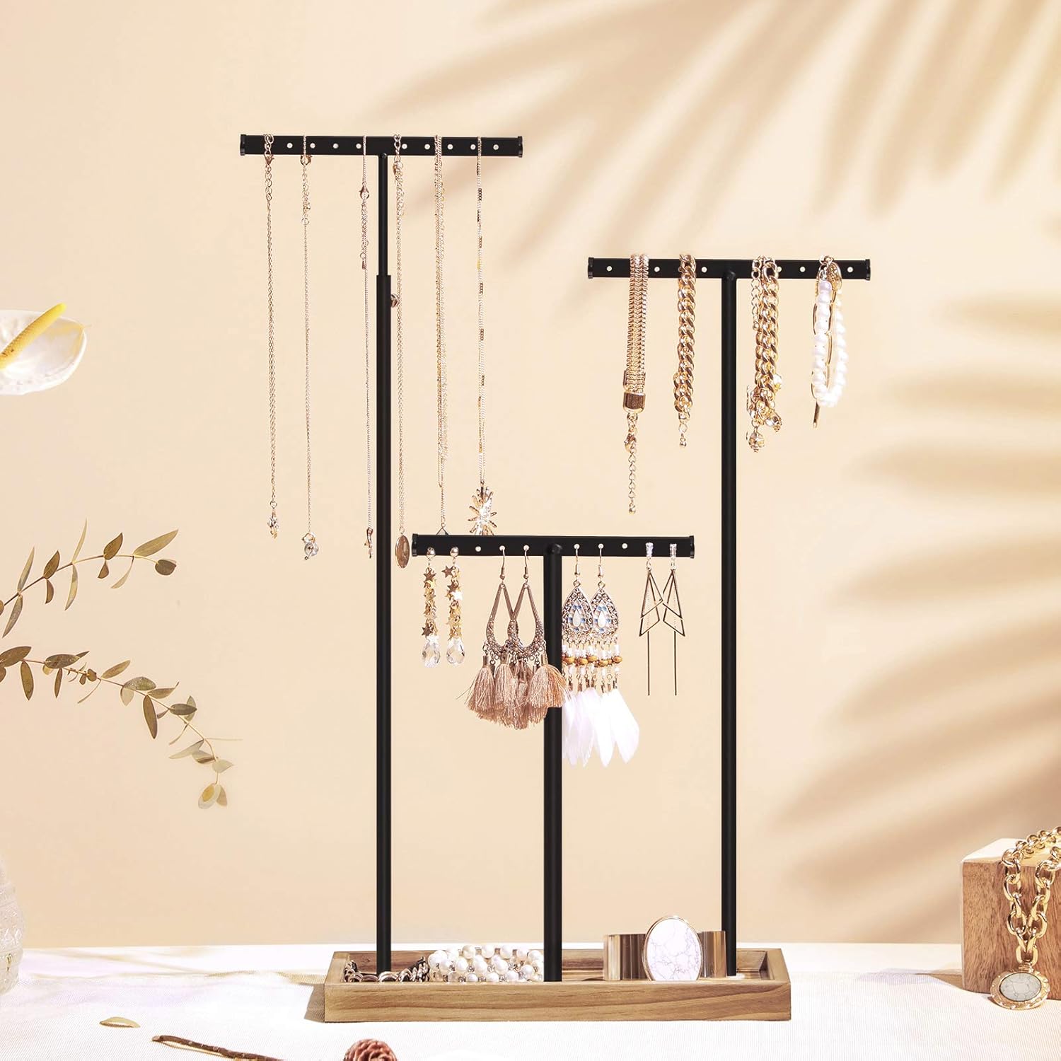 Foto 4 | Expositor De Joyas Songmics Con Bandeja De Almacenamiento