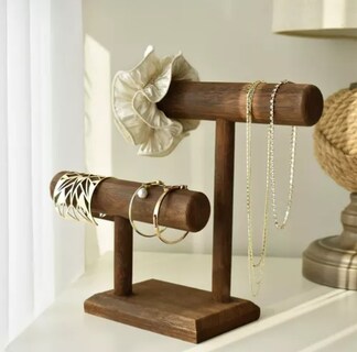 Foto 3 | Exhibidor Xtellar Porta Pulsera/porta Reloj Con 2 Niveles Color Marrón