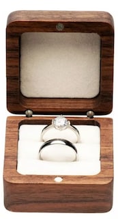 Foto 2 | Caja De Madera Xtellar Nogal Anillos Marrón