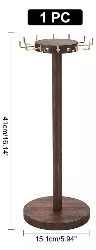 Foto 3 pulgar | Expositor Xtellar  Collares Organizador De Madera Marrón