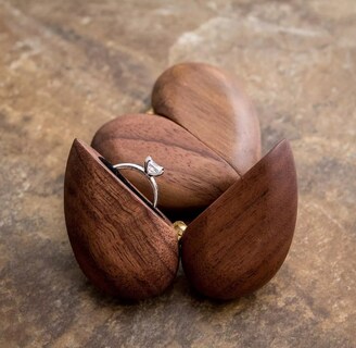 Foto 3 | Caja Corazón Xtellar De Madera Para Anillos Marron
