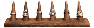Foto 3 | Exhibidor De Madera Xtellar De Anillos Marron