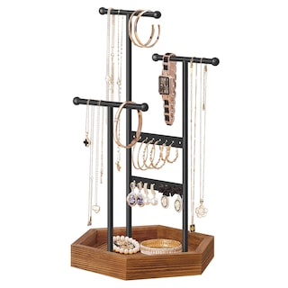 Foto 1 | Soporte Para Joyas Songmics 4 Zonas Independientes Negro/marrón Ujjs03cb - Venta Internacional.