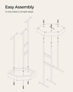 Foto 7 | Soporte Para Joyas Songmics 4 Zonas Independientes Negro/marrón Ujjs03cb - Venta Internacional.