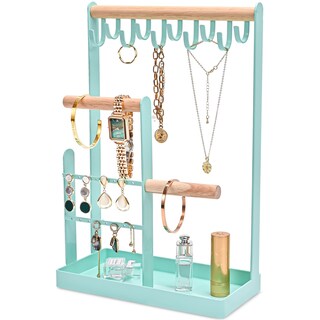 Foto 1 | Soporte Organizador De Joyas Procase Para Collares, 4 Niveles, Azul - Venta Internacional.