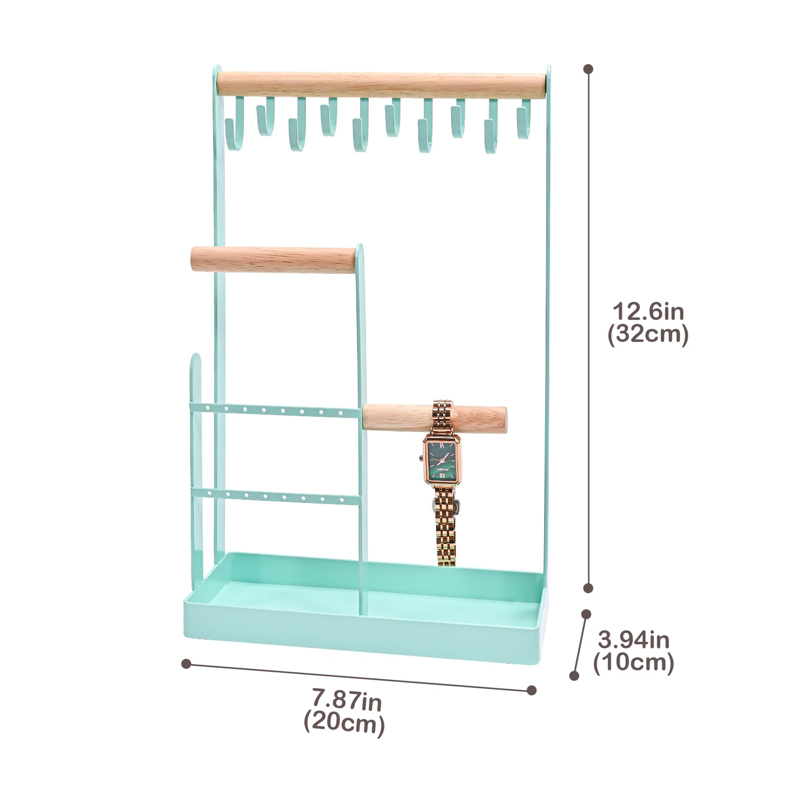Foto 5 pulgar | Soporte Organizador De Joyas Procase Para Collares, 4 Niveles, Azul - Venta Internacional.