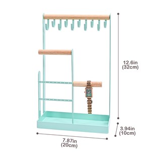 Foto 4 | Soporte Organizador De Joyas Procase Para Collares, 4 Niveles, Azul - Venta Internacional.