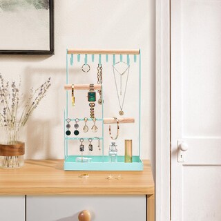 Foto 5 | Soporte Organizador De Joyas Procase Para Collares, 4 Niveles, Azul - Venta Internacional.