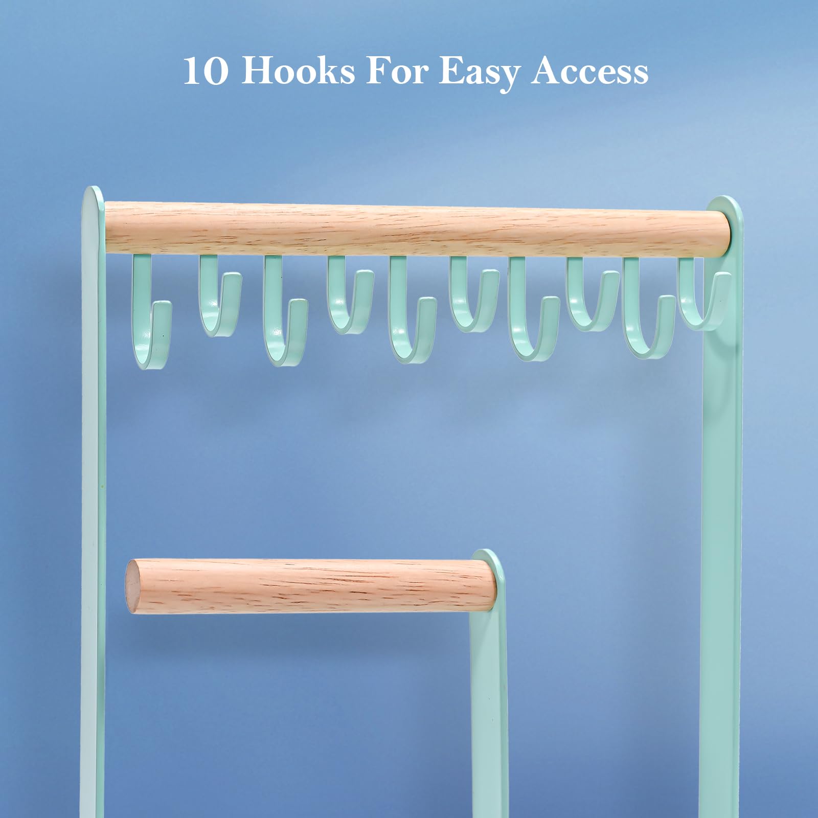 Foto 6 | Soporte Organizador De Joyas Procase Para Collares, 4 Niveles, Azul - Venta Internacional.