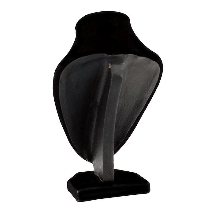 Foto 5 pulgar | Expositor De Joyas  Maniquí De Terciopelo Negro  15 Cm - Venta Internacional.