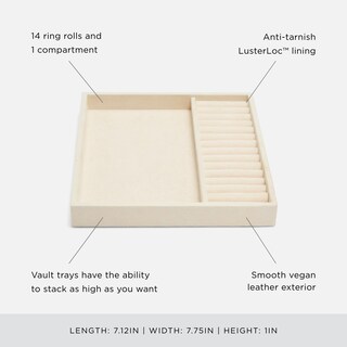 Foto 4 | Bandeja Para Joyas Con Forma De Media Bandeja Con Forma De Bóveda De Lobo Color Beige - Venta Internacional.