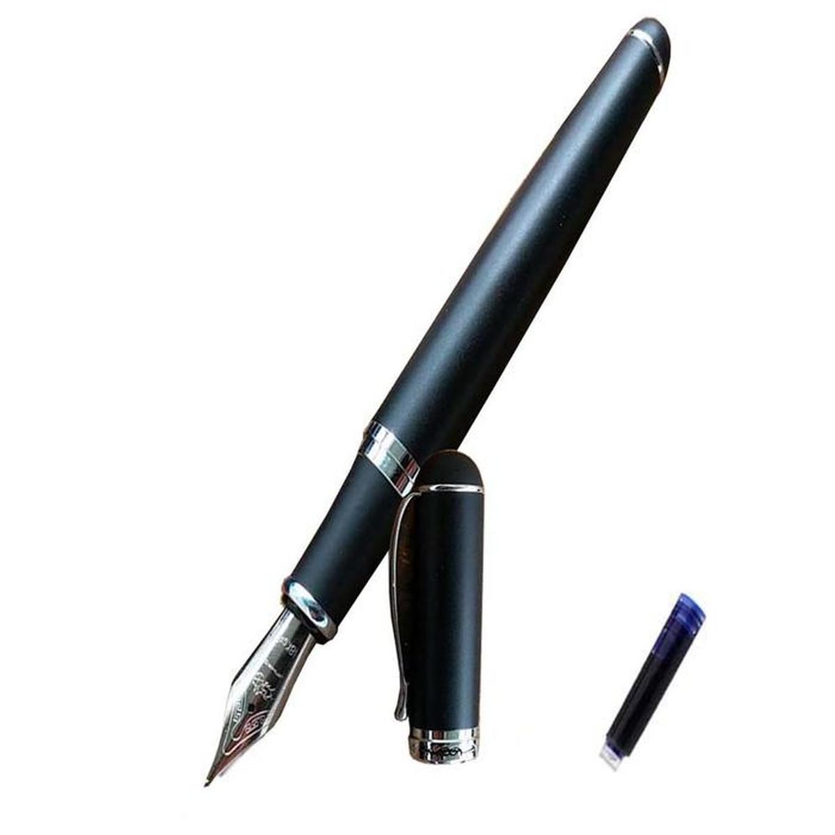 Pluma Fuente Recargable High Mónaco Mxbmt-005 1 PZA color Negro Tinta Azul