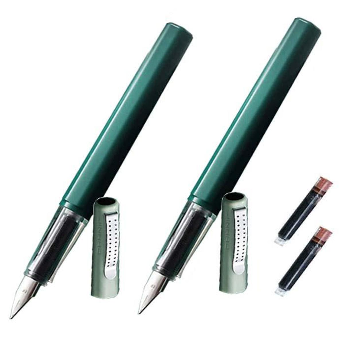 Pluma tipo Fuente High Monaco Mxlux-008 2 Piezas color Verde