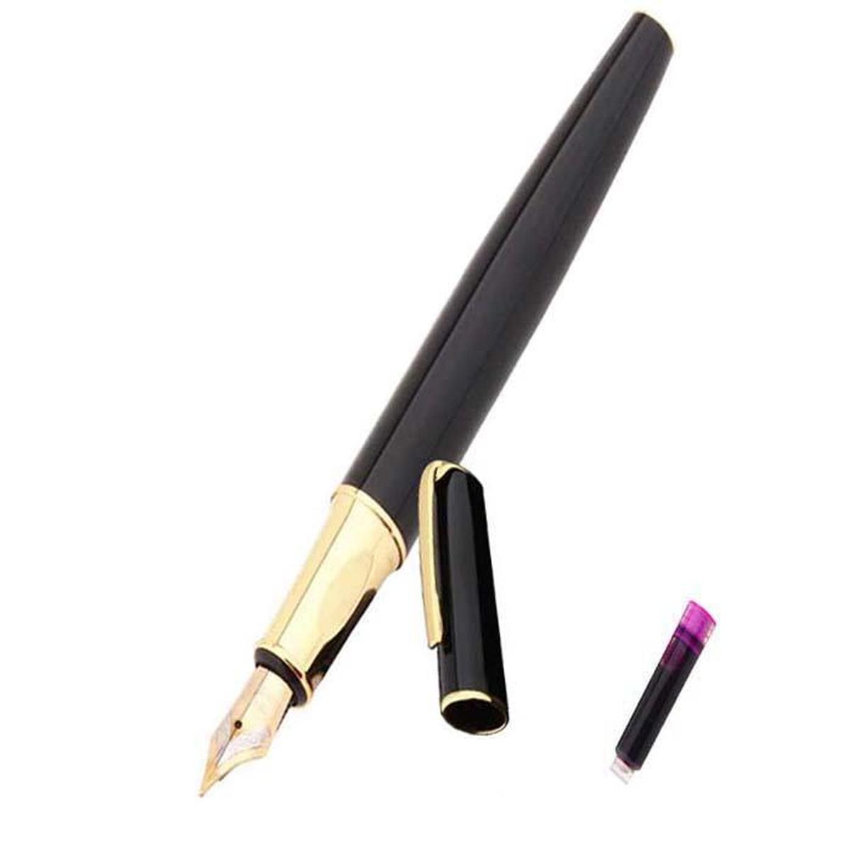 Pluma tipo Fuente High Monaco Mxbwy-011 1 Pieza color Negro 1 Tinta Rosa