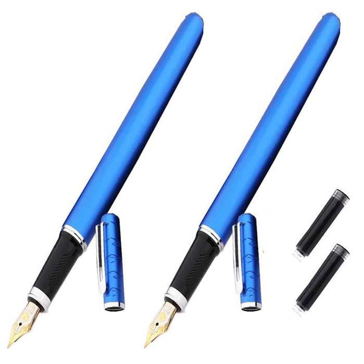 Foto 2 pulgar | Plumas Fuente Profesional High Mónaco Mxcyb-002 2 PZAS color Azul Tinta Negra