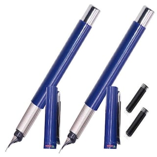 Foto 1 | Pluma Punta Fina High Monaco Mxsbw-002 2 piezas Color Azul Tinta Negra