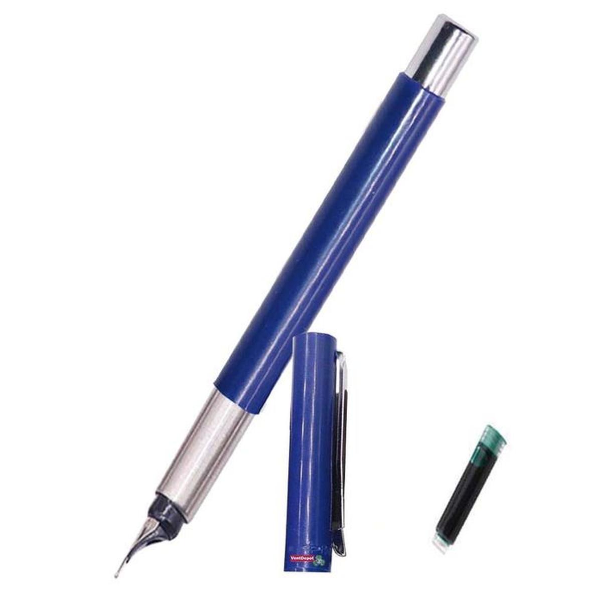 Pluma Tipo Fuente Profesional High Monacomxsbw-009 1 Pieza Azul