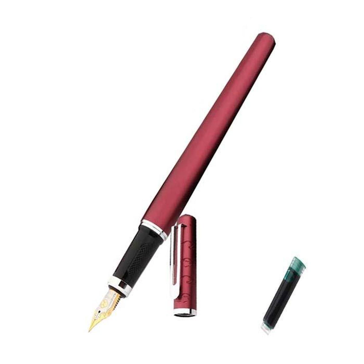 Bolígrafo Tipo Fuente de Diseño High Mónaco Mxluw-009 1 PZA color Rojo