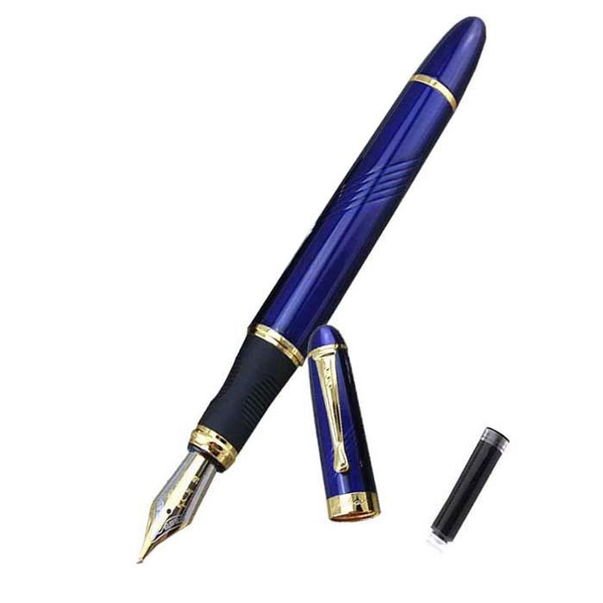 Pluma Tipo Fuente Resistente High Mónaco Mxbec-001 1 PZA color Azul Tinta Negra