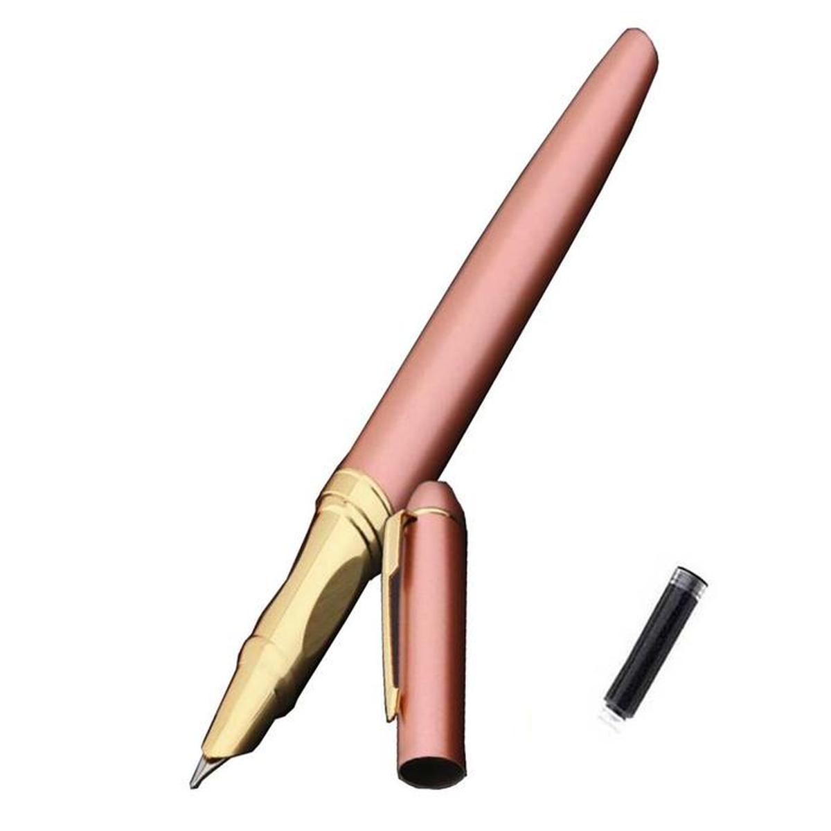 Bolígrafo Tipo Fuente Elegante High Mónaco Mxlro-001 1 PZA color Dorado Tinta Negra