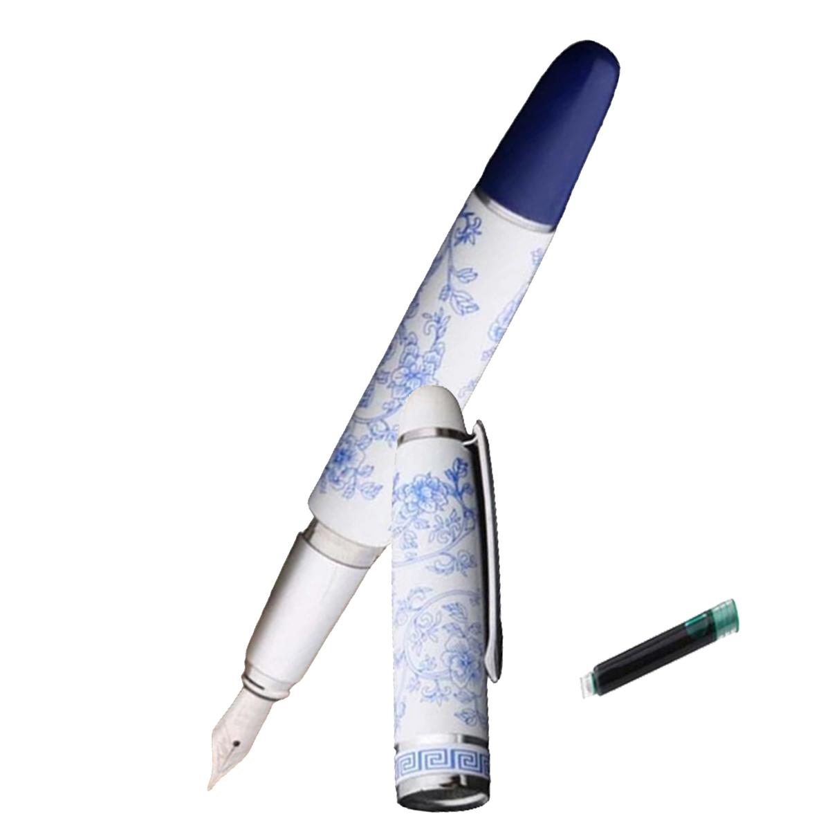 Pluma Tipo Fuentes Diseño Cursivo Mxxlp-007 1 PZA color Azul Tinta Verde