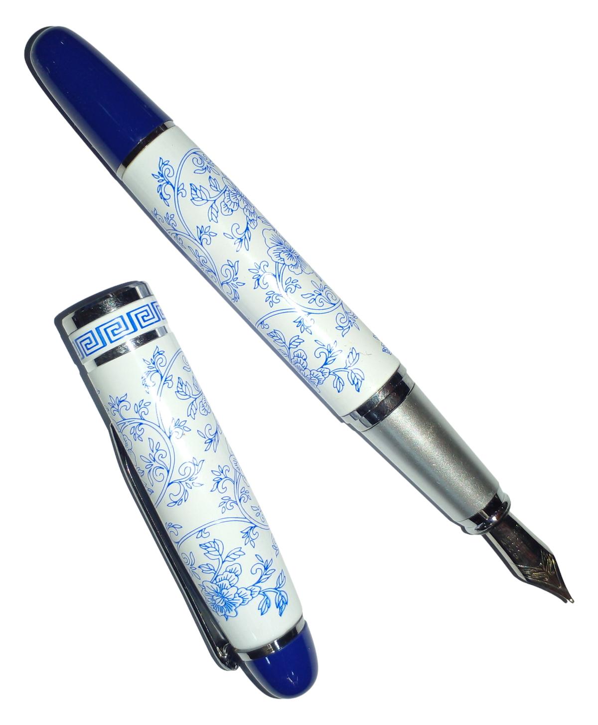 Foto 4 pulgar | Pluma Tipo Fuentes Diseño Cursivo Mxxlp-007 1 PZA color Azul Tinta Verde
