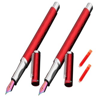 Foto 1 | Pluma Fuente Rendimiento High Mónaco Mxdse-014 2 PZAS color Rojo Tinta Naranja