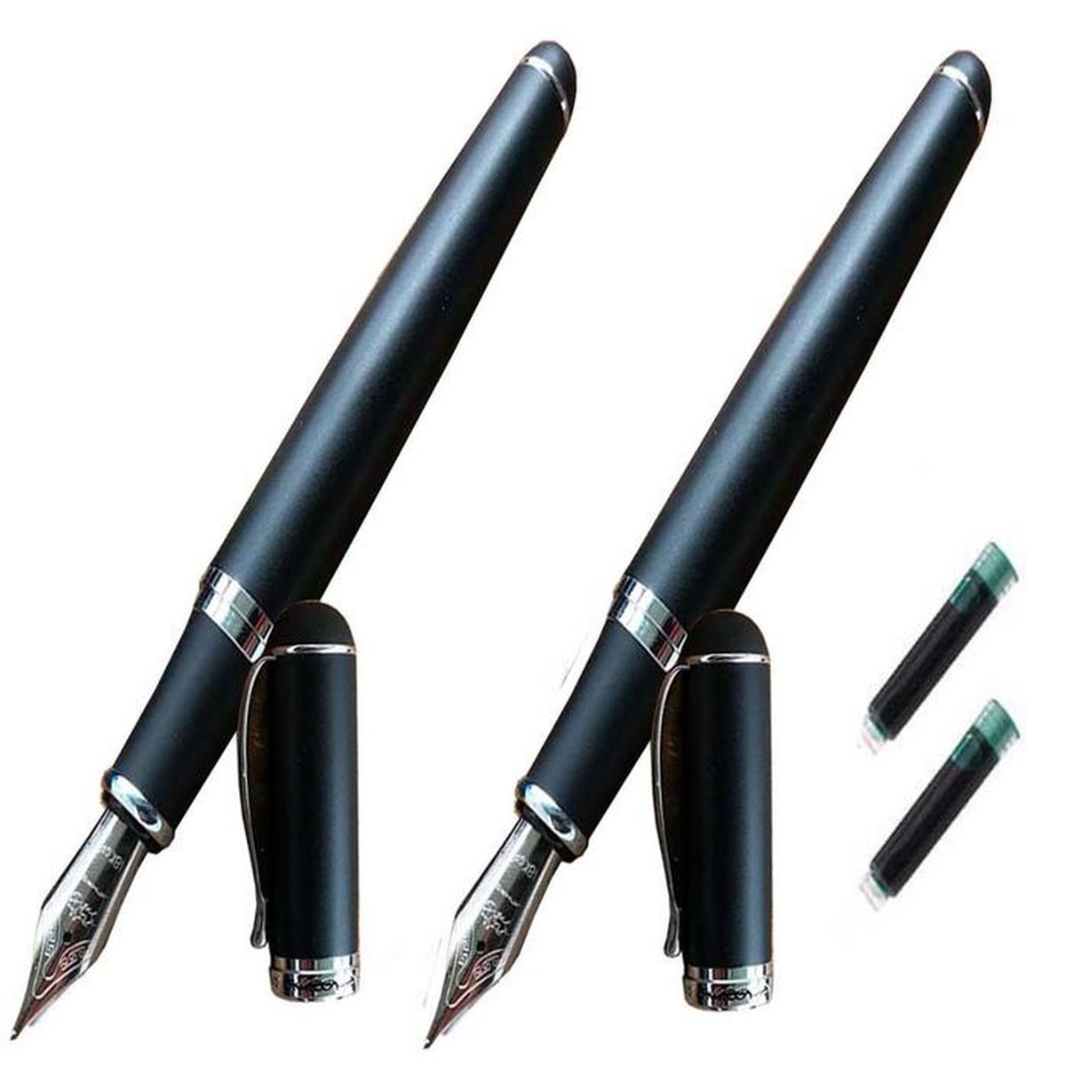 Pluma Fuente Ultra Fino High Monaco Mxbmt-008 2 piezas color Negro 2 Tintas color Verde