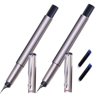 Foto 1 | Pluma Tipo Fuente Recargable High Monacomxswg-006 2 Piezas Plata