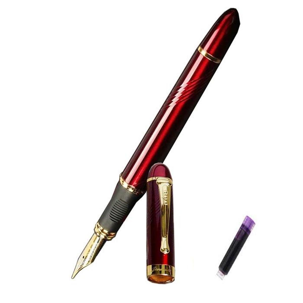 Foto 2 pulgar | Pluma Fuente High Monaco MXRER-003 color Rojo + 1 Tinta Morada