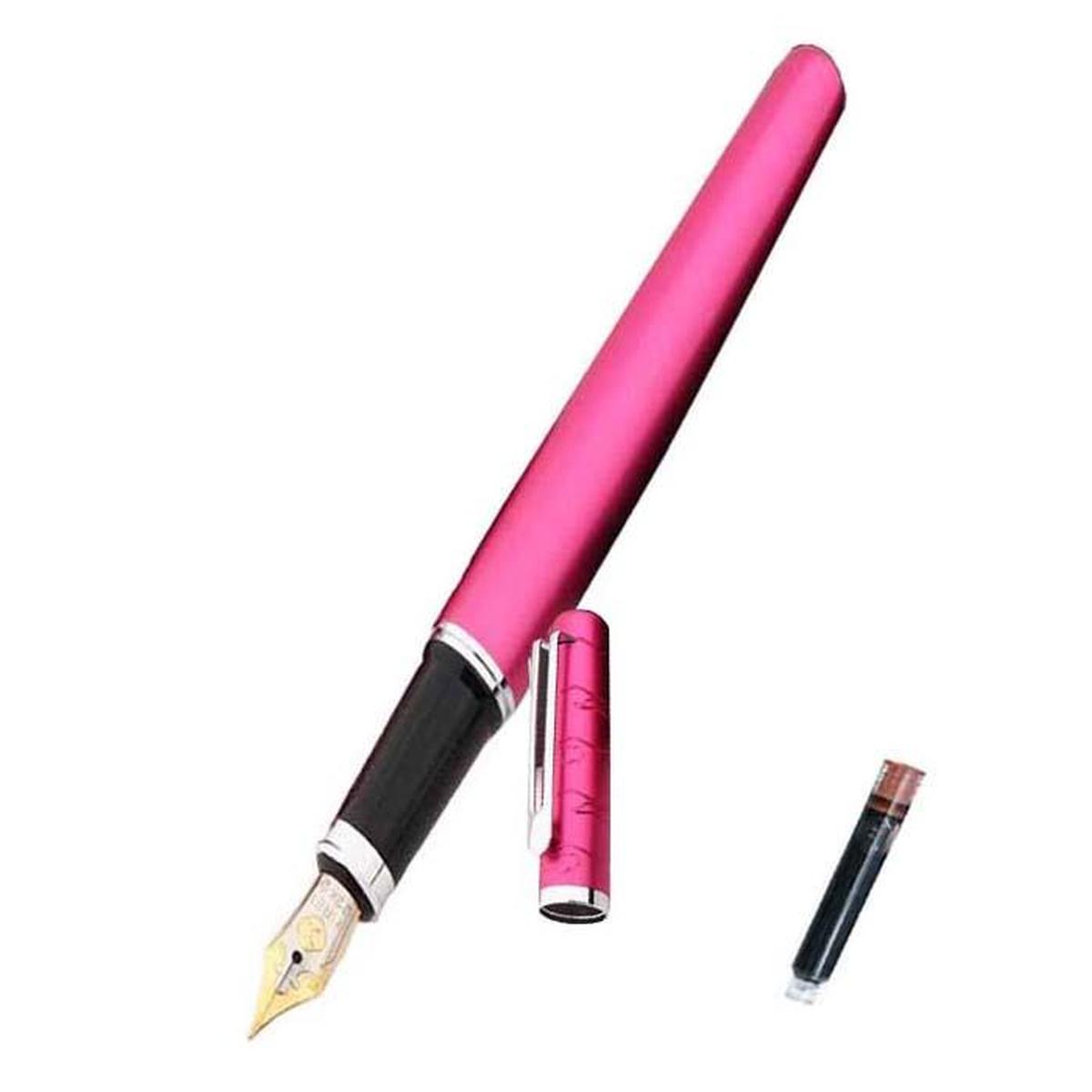 Pluma Fuente High Monaco MXGEY-007 color Rosa + 1 Tinta Marrón