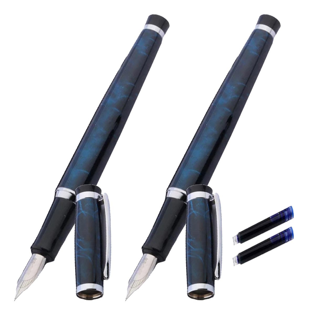 Bolígrafo tipo Fuente High Monaco Mxaql-006 2 Piezas color Negro 2 Tintas Azul