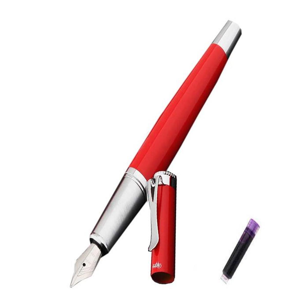 Pluma tipo Fuente High Monaco Mxsun-003 1 Pieza color Rojo 1 Tinta Morada