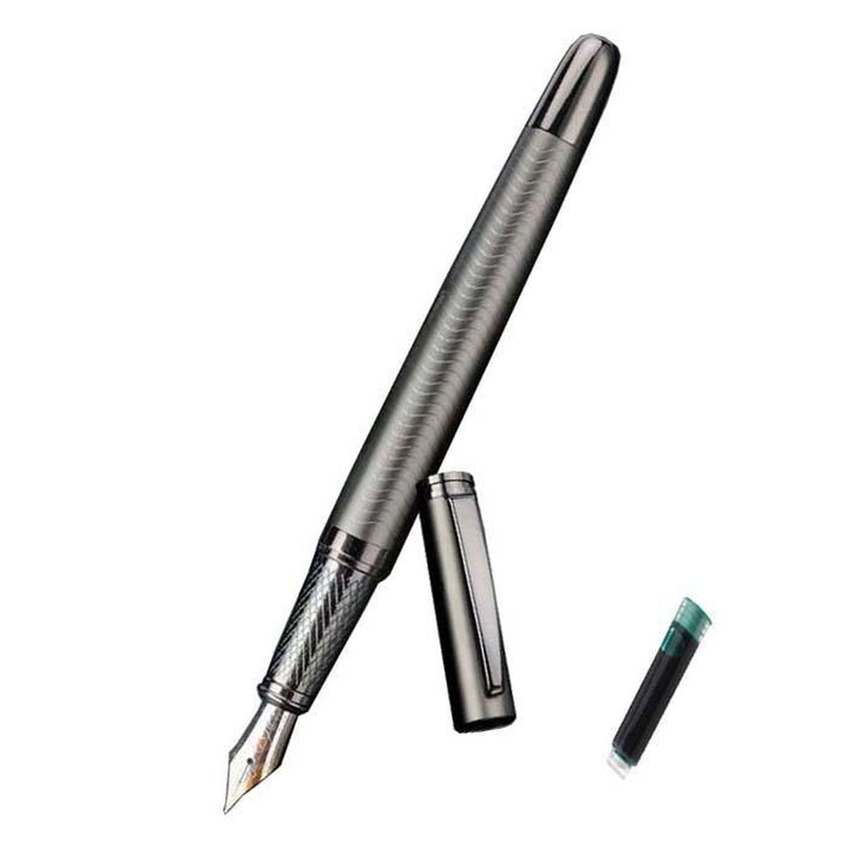 Pluma tipo Fuente High Monaco Mxsyg-007 1 Pieza color Gris 1 Tinta Verde